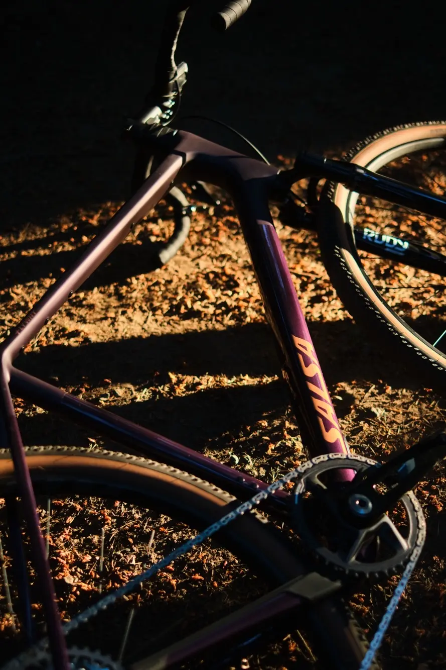 Frame and crank in a final shaft of golden light