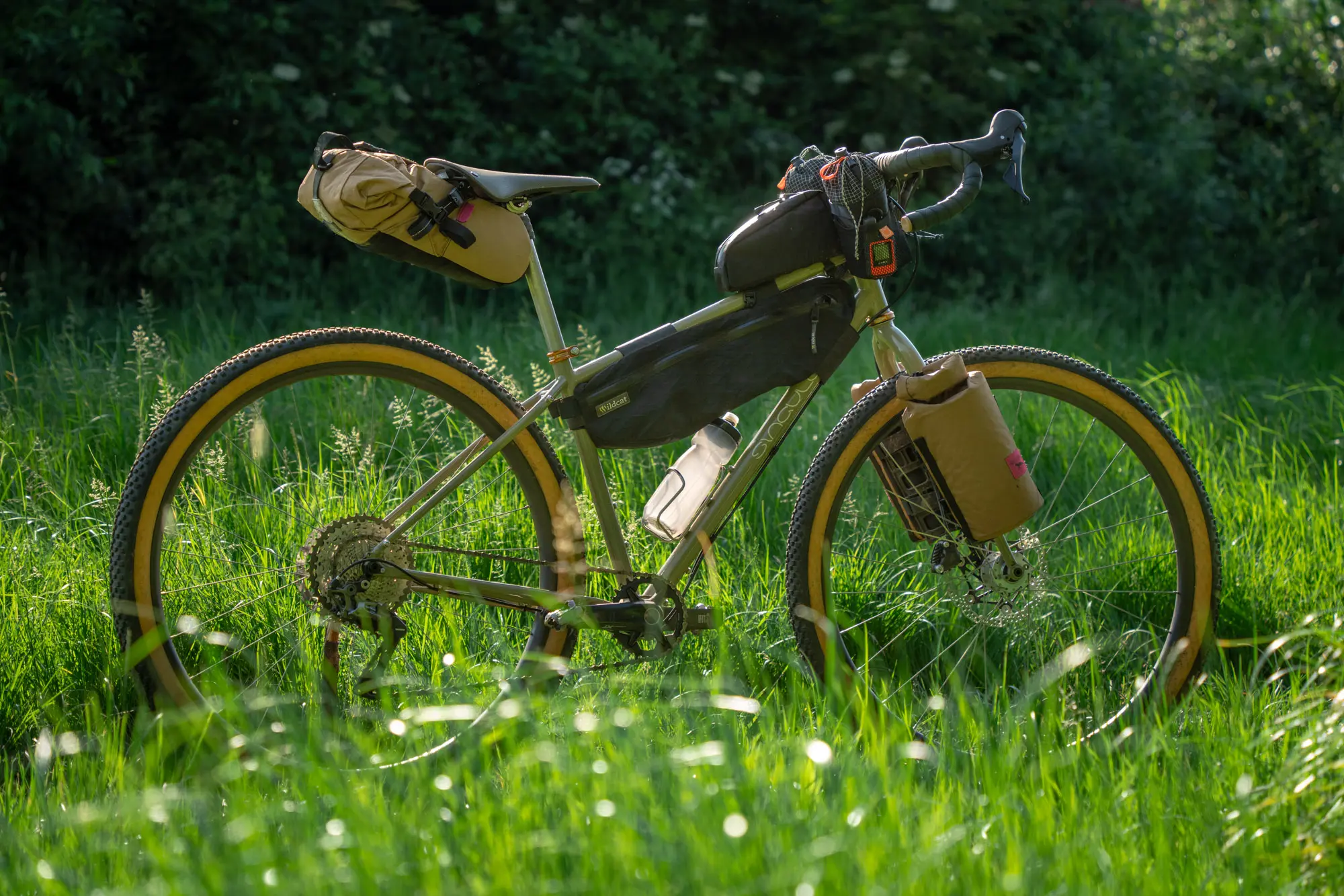 A Singular Gryphon ready for bikepacking.