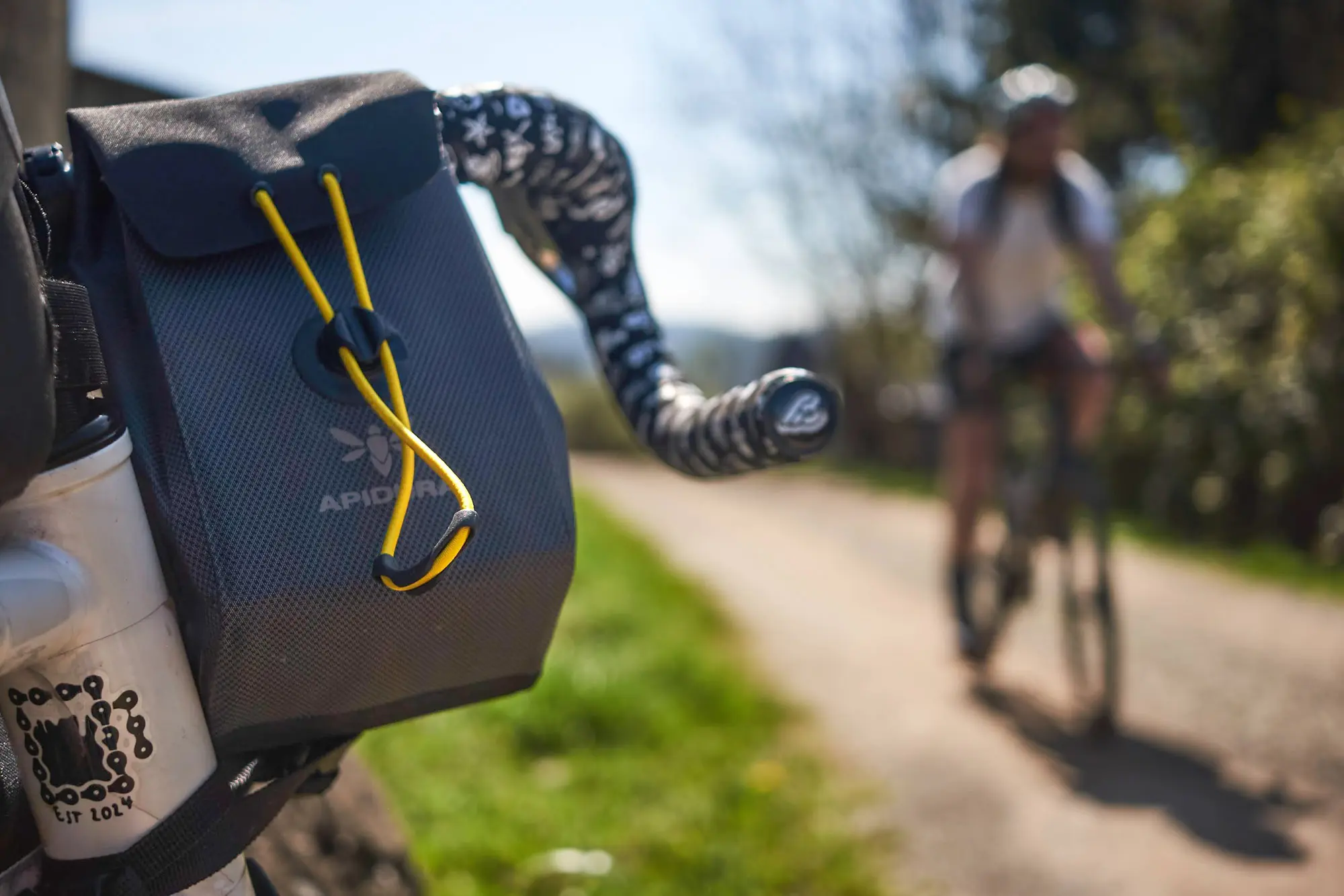 A close up of the Apidura Expedition Stem Pack.