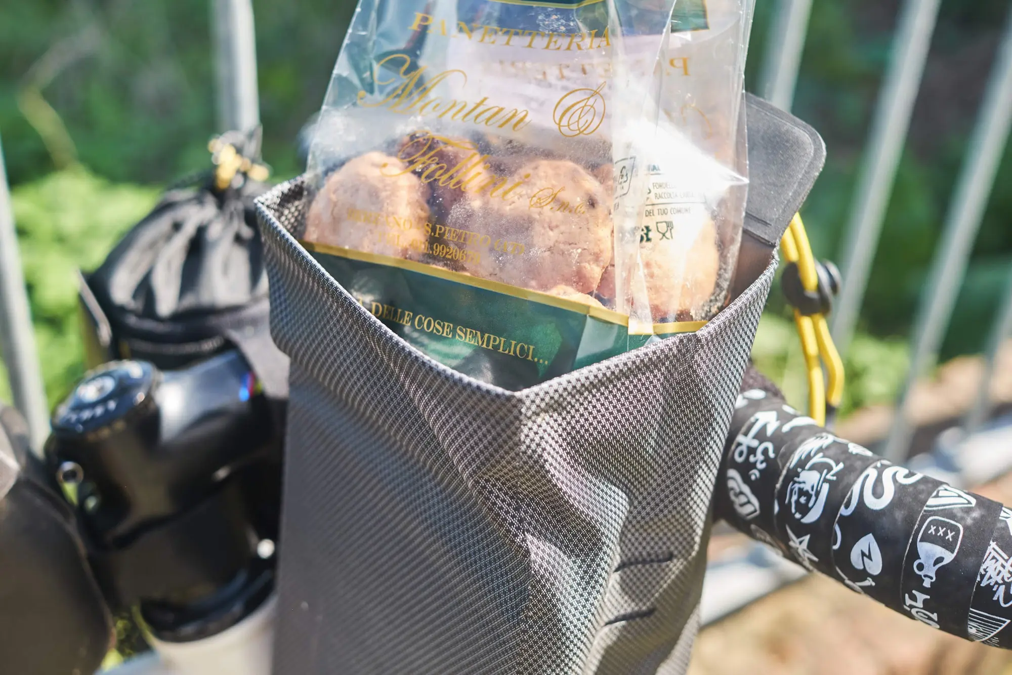 The biscuits in the bag.