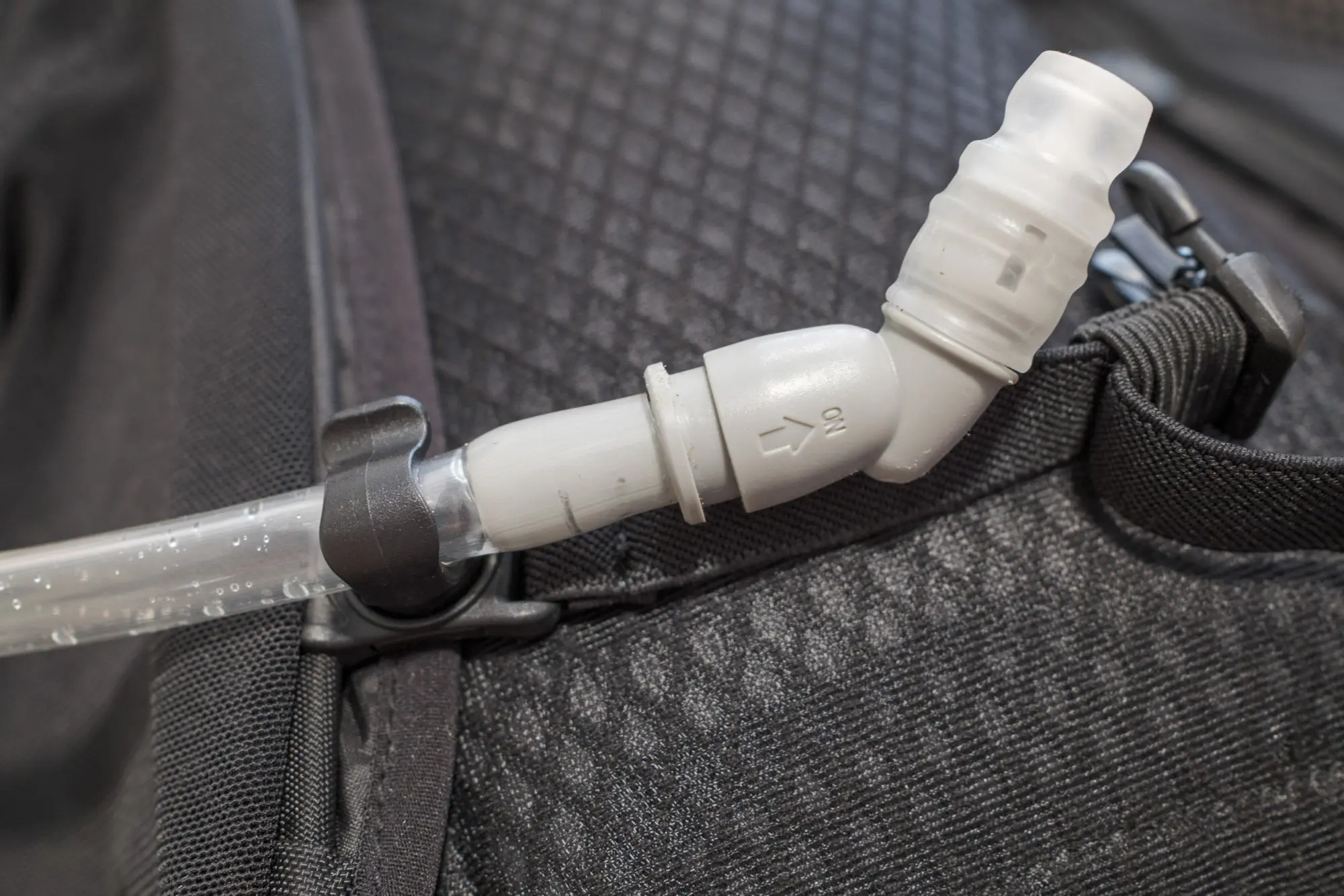 The water mouth piece close up.