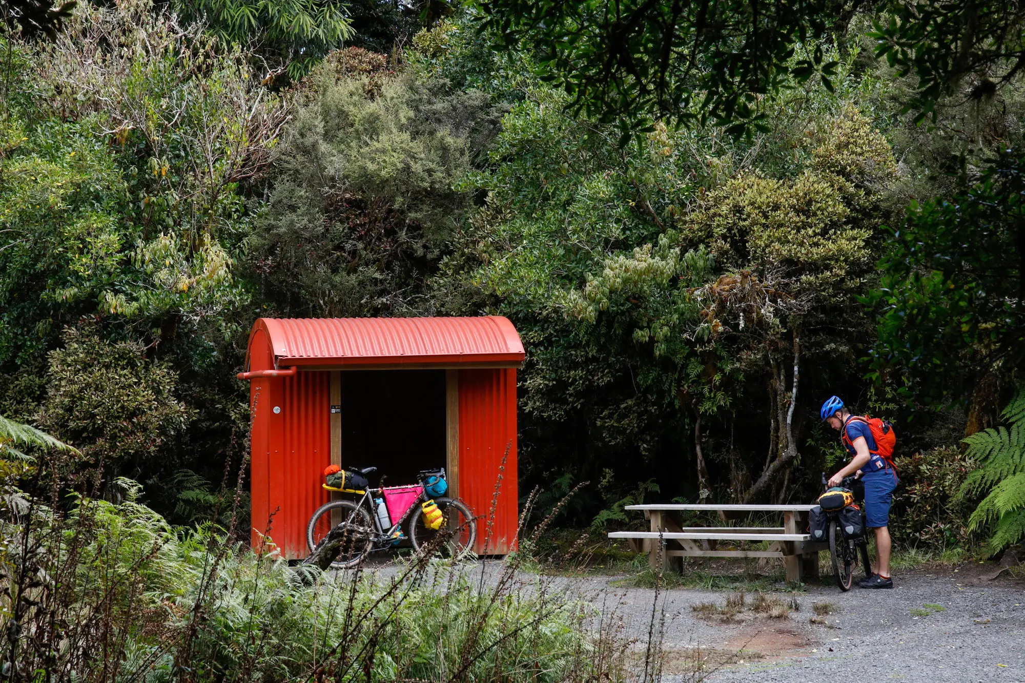 Bikepacking in New Zealand.