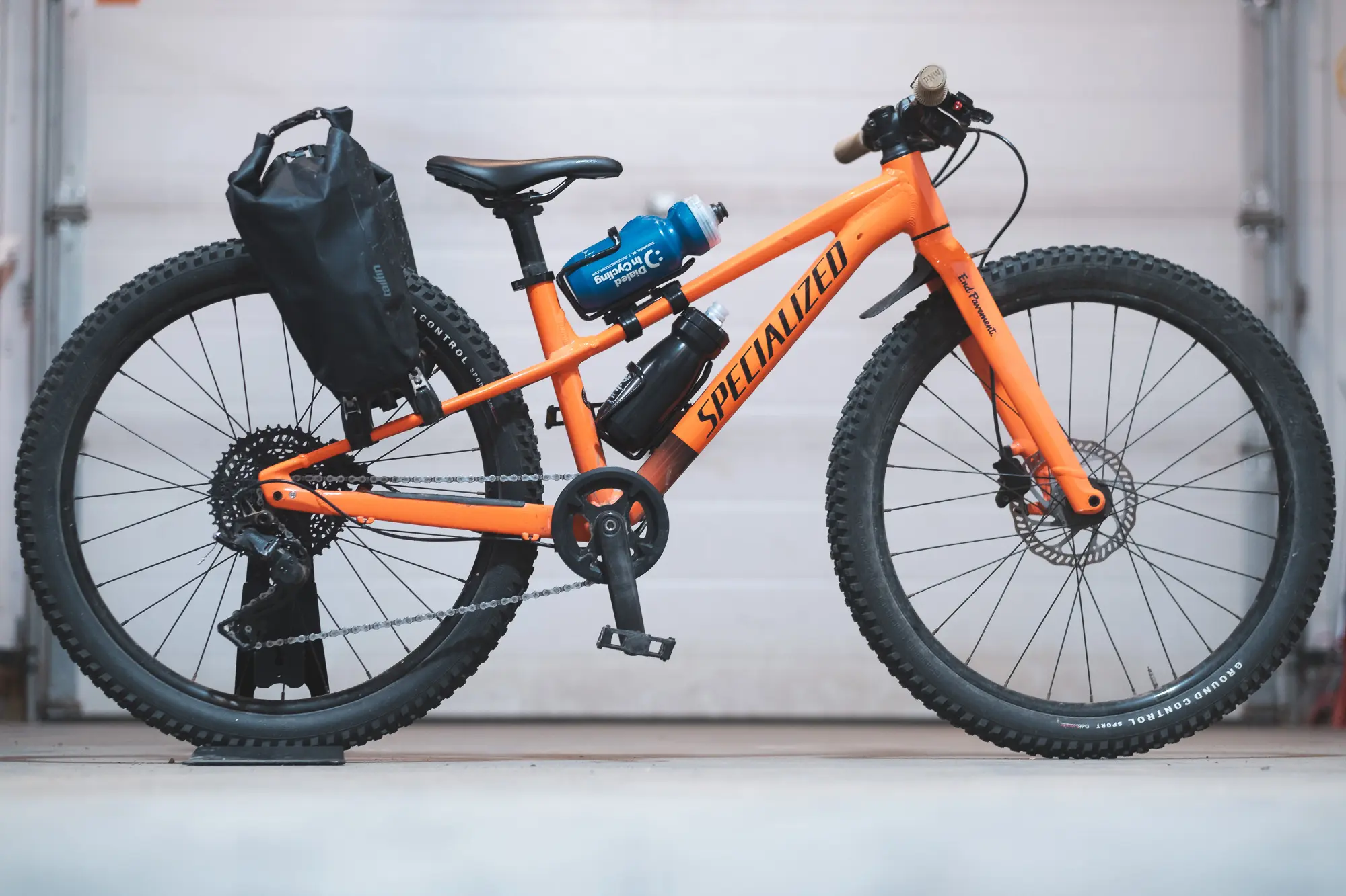 The Wolf Tooth B-RAD system on a kids bike.